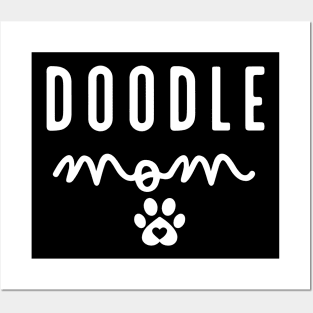 doodle dog mom -  fur mom Posters and Art